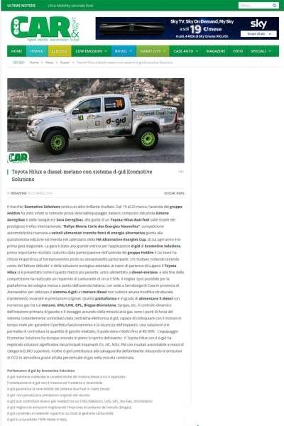 Dual Fuel al Rally di Montecarlo, ne parlano tutti!