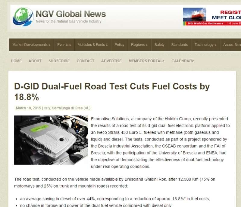 NGV Global parla della riduzione costi di Ecomotive Solutions