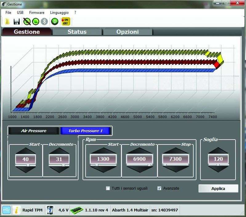 Rapid TPM Software: un nuovo strumento pratico e intuitivo per configurare i moduli aggiuntivi turbo-benzina