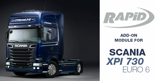 Scania XPI 730 Euro 6: lo puoi ottimizzare solo con Rapid!