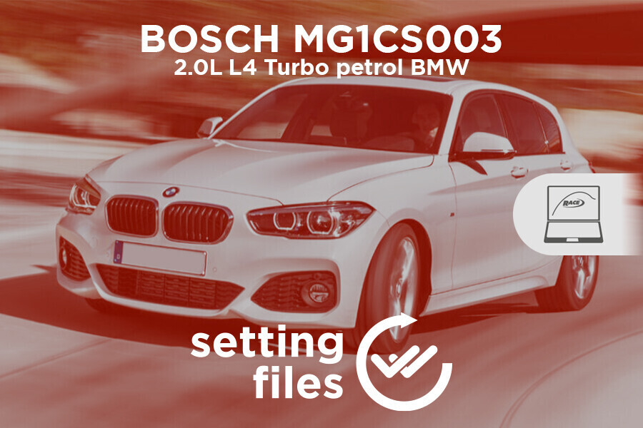 Settaggi di seconda generazione per centralina BOSCH MDG1CS003 (L4 benzina BMW 2.0L)