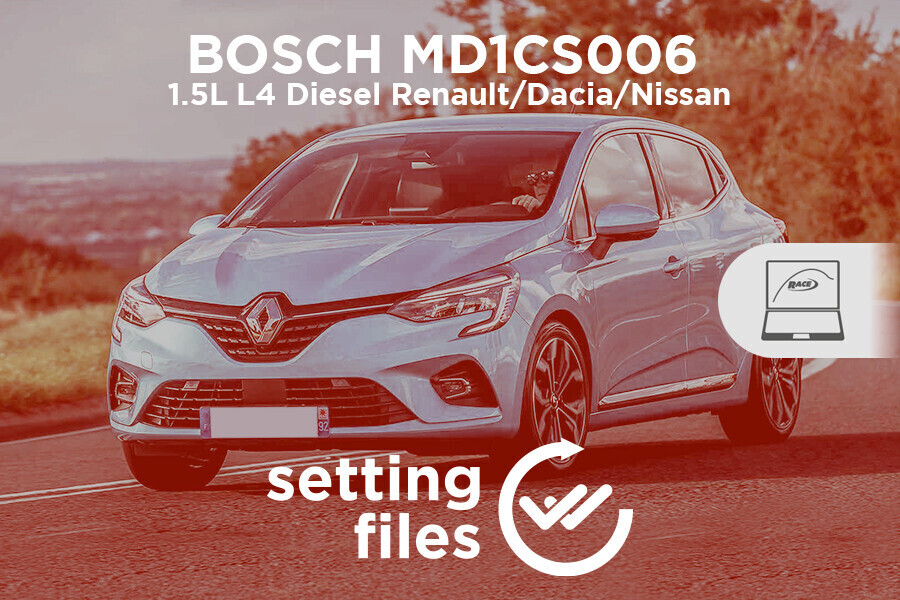 Settaggi di seconda generazione per centralina BOSCH MD1CS006 (L4 diesel Renault/Dacia/Nissan 1.5L)