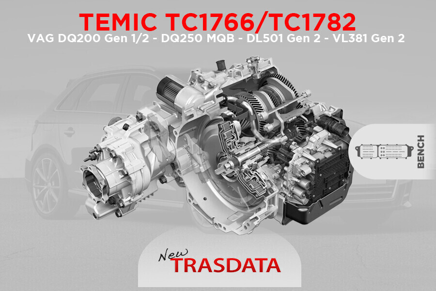 TEMIC DQ200, DQ250, DL501 & VL38: rimappa e ripara i cambi DSG e CVT in BENCH MODE con New Trasdata