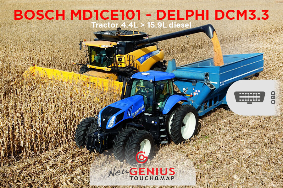 Nuovi protocolli seriali per il mondo tractor con centralina BOSCH MD1CE101 e DELPHI DCM3.3