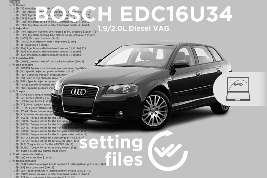 Settaggi di seconda generazione per centralina BOSCH EDC16U34 (diesel 1.9/2.0L)