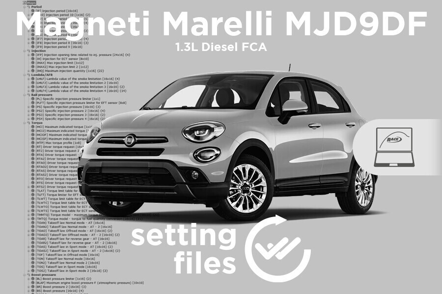 Settaggi di seconda generazione per centralina Magneti Marelli MJD9DF (diesel 1.3L)