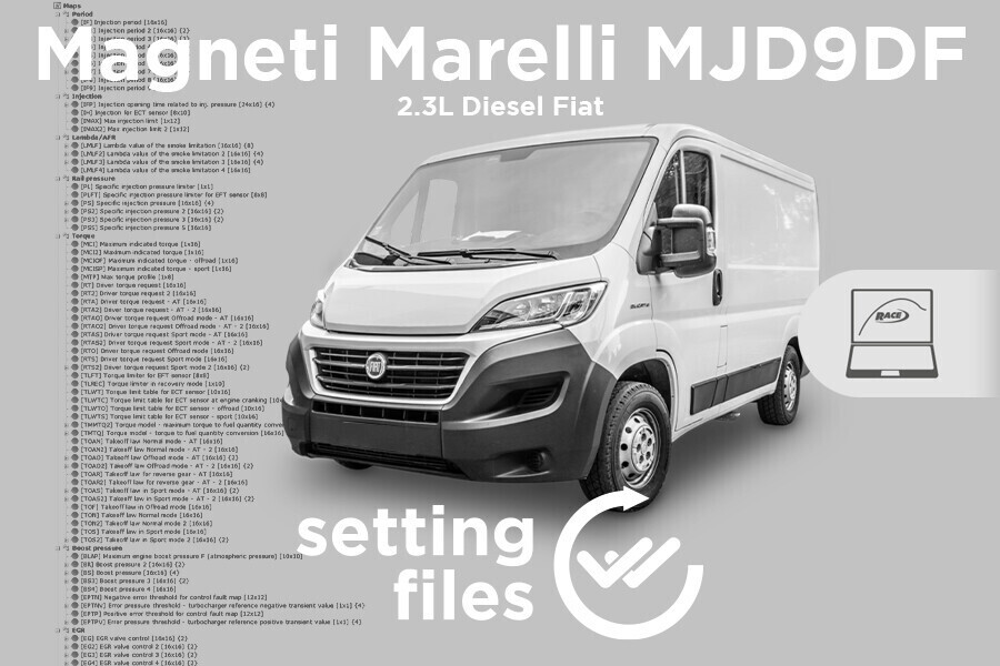 Settaggi di seconda generazione per centralina Magneti Marelli MJD9DF (diesel 2.3L)