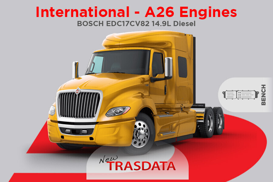 International A26 Engine: lavora in BENCH MODE sugli impianti BOSCH con New Trasdata