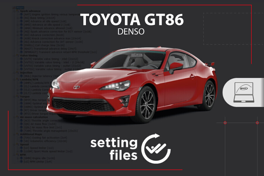 Disponibili i settaggi di seconda generazione per centraline DENSO installate su TOYOTA GT86